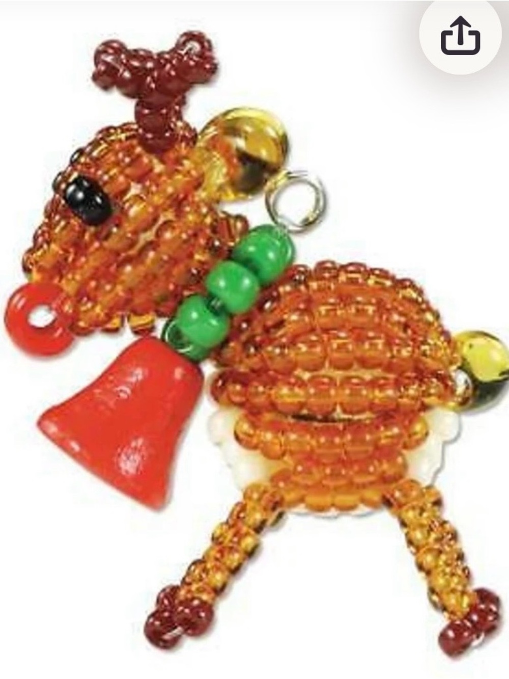New! Miyuki Reindeer Ornament Bead kit Set of 6